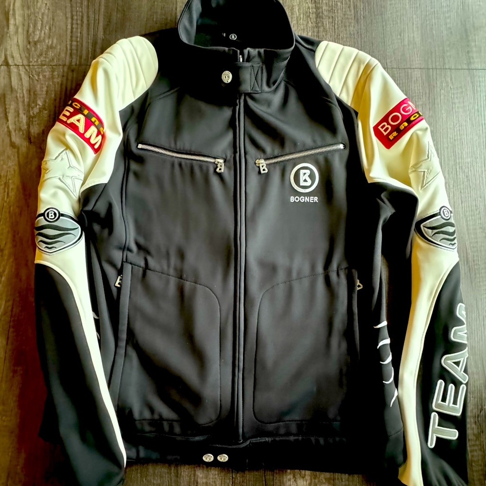 Men’s Bogner Ski Racing Jacket. Size XL (54) Unlined. Excellent condition.